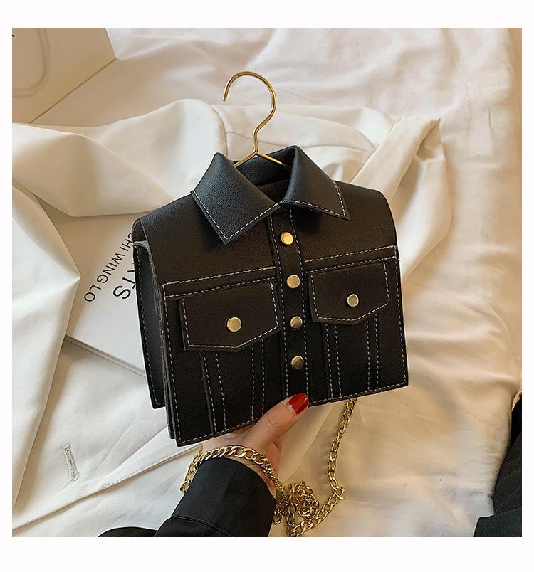 European Brand Design Chain Crossbody Bag Jacket Coat Bags Women Clothing Shoulder Bag Messenger Bag Women Leather Handbags New