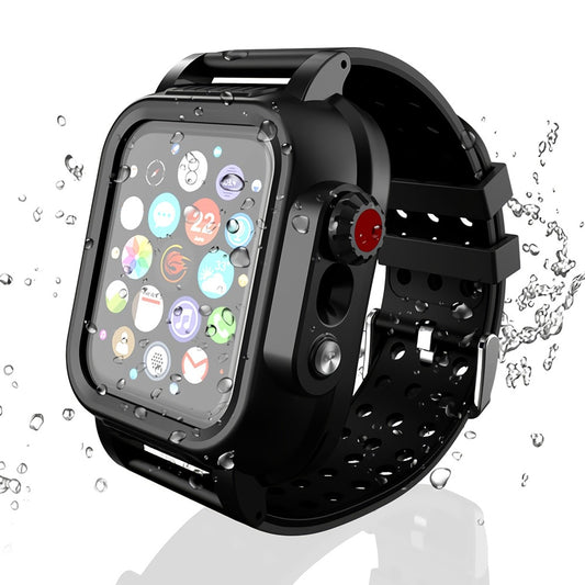 38/40/42/44 mm Watch Waterproof Case for Series 6  5  4/SE, Full Sealed Protective iWatch Case with Built-in Screen Protector 全密封 iWatch 防水保護殼帶內置屏幕保護膜