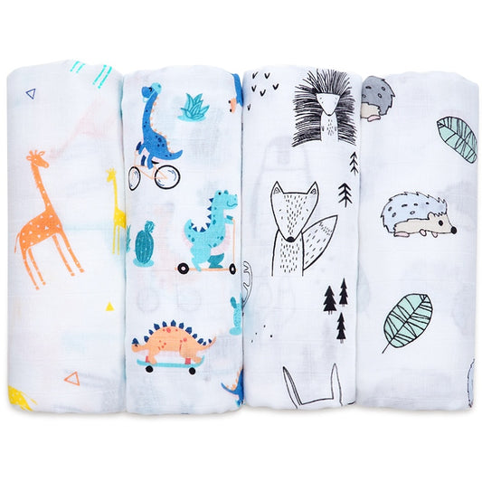 Cotton Bamboo Baby Receiving Blanket Soft Newborn Baby Blanket Bath Towel Infant Muslin Swaddle Wrap Baby Accessories