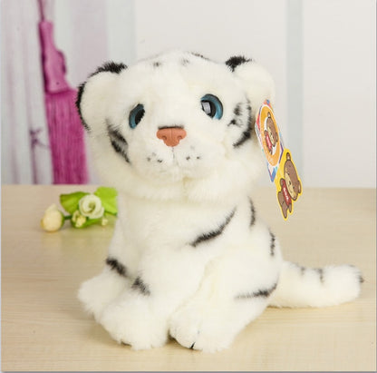 18CM Simulation Wild Animal Plush Toys Kawaii Tiger Lion Leopard Plush Doll Best Raccoon Hedgehog Stuffed Toys For Kids