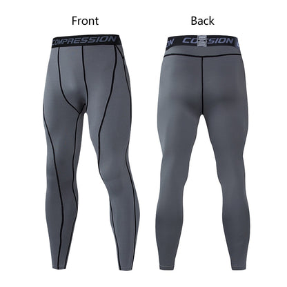 Men's Lycra Compression Pants Cycling Running Basketball Soccer Elasticity Sweatpants Fitness Tights Legging Trousers Rash Guard