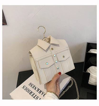 European Brand Design Chain Crossbody Bag Jacket Coat Bags Women Clothing Shoulder Bag Messenger Bag Women Leather Handbags New