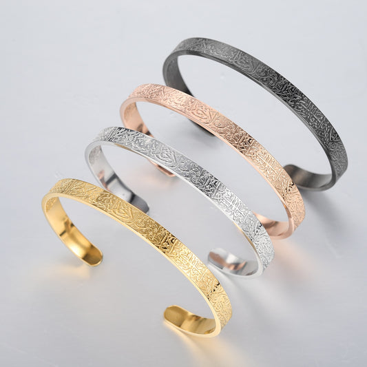 Cuff Bangles For Women Gold Stainless Steel