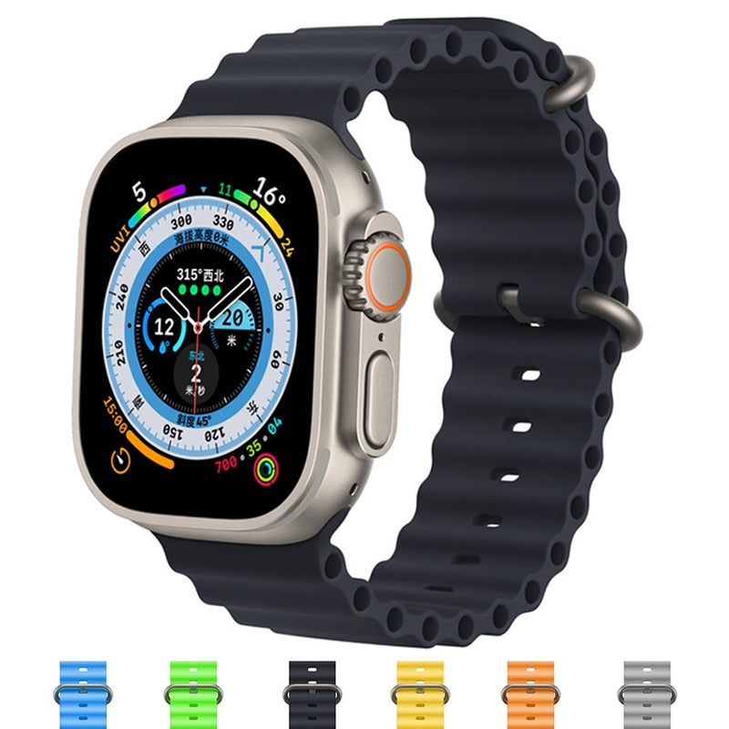 Ocean strap For Apple watch band series 8 ultra 49mm 45mm 41mm smart watch 44mm 40m 42mm 38mm iWatch serie 7 6 se 5 accessories