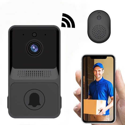 Wireless Doorbell WiFi Outdoor HD Camera Security Door Bell Night Vision Video Intercom Voice Change For Home Monitor Door Phone 無線WiFi高清攝像頭防盜門鈴