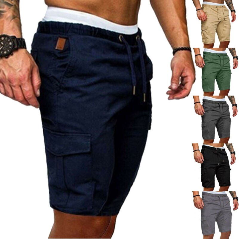 Mens Military Cargo Shorts  Army Camouflage Tactical short cargo pants Men Loose Work Casual Short Plus Size bermuda masculina