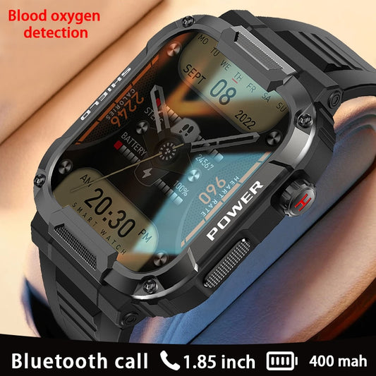 2023 New Full Touch Smartwatch For Android Xiaomi Blood Pressure Oxygen Fitness Watch 5 Atm Waterproof Smart Watch Men Military 2023 新款安卓全觸控防水智能手錶 (測量血壓氧及氣壓)