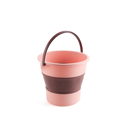 Silicone Bucket for Fishing Promotion Folding Bucket Car Wash Outdoor Fishing Supplies Square Bathroom Kitchen Camp Bucket 4.6L