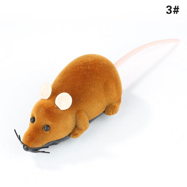 Plush Mouse Mechanical Motion Rat Wireless Remote Electronic Rat Kitten Novelty Funny Pet Supplies Pets Gift Cat Toys Cat Puppyt