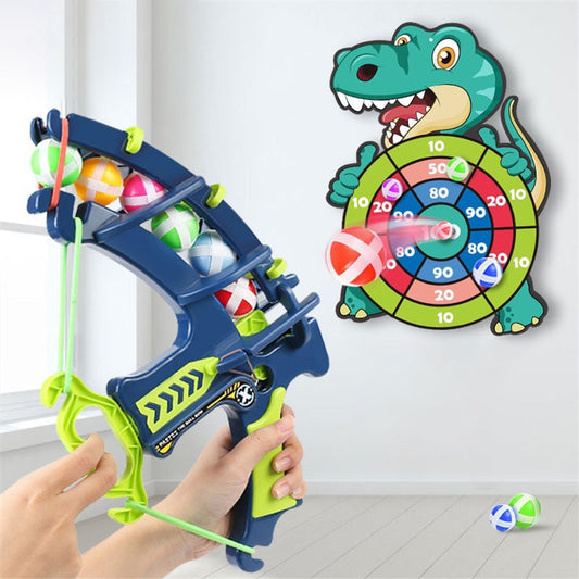 Throw Sport Slingshot Target Sticky Ball Dartboard Basketball Board Games Educational Children's outdoor Game toy 弓箭手獵人兒童玩具套裝