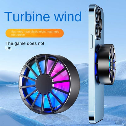 Magnetic Mobile Phone Air-cooled Radiator For Gaming PUBG Low Noise Fast Heat Dissipation Cooling Fan Cooler for xiaomi iphone