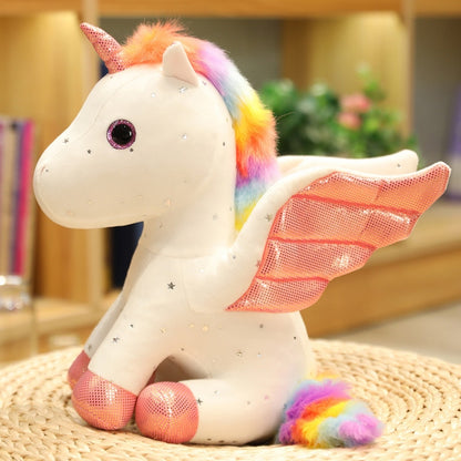 New Arrive 14/22/30cm Lovely Angel Unicorn Plush Toys Cartoon Stuffed Animal Key Chain for Kids Birthday Home Decor Gifts