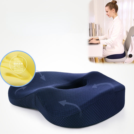 Multifunctional Sedentary Comfortable Massage Cushion Home Car Office Butt Cushion Memory Sponge Pregnant Woman Butt Pad 多功能記憶海綿坐墊