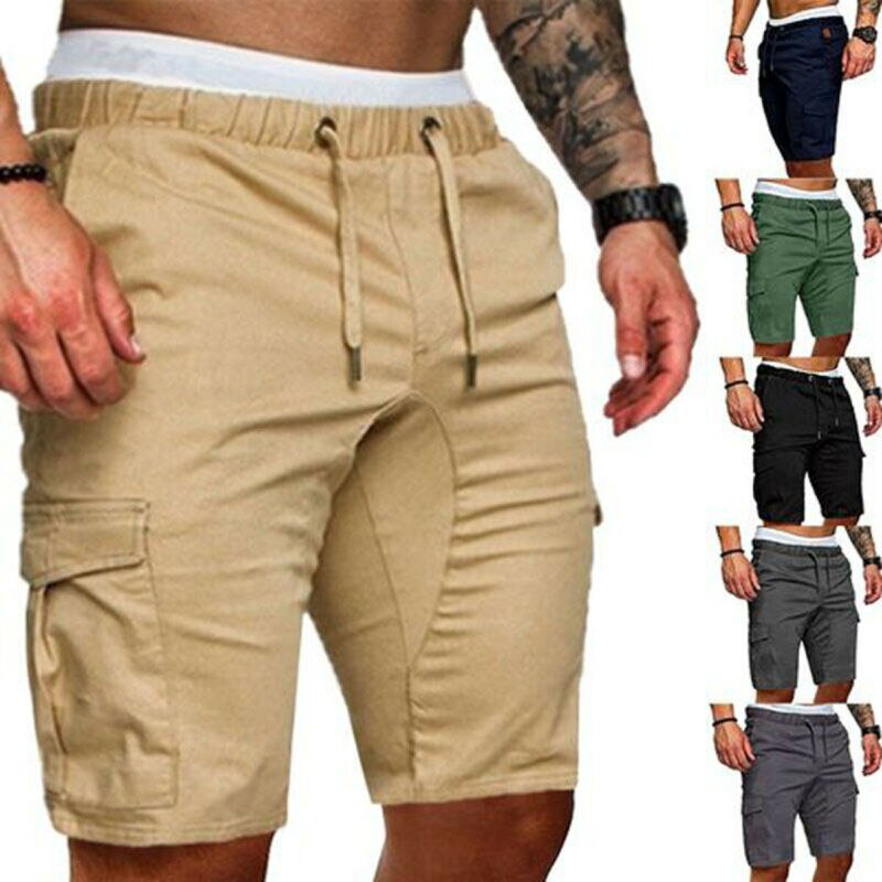 Mens Military Cargo Shorts  Army Camouflage Tactical short cargo pants Men Loose Work Casual Short Plus Size bermuda masculina