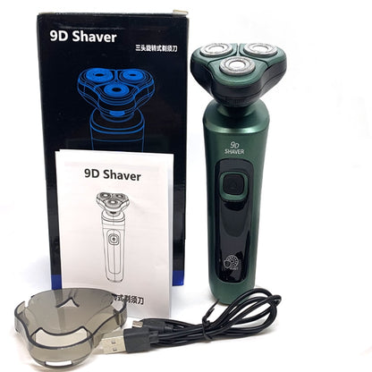 4 In 1 Smart Electric Shaver LCD Digital Display Three-head Floating Razor USB Rechargeable Washing Multi-function Beard Knife