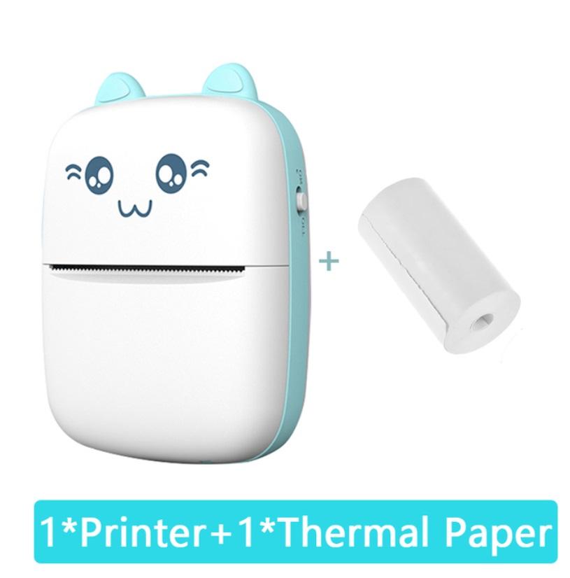 Mini Thermal Printer Portable Wireless Bluetooth-compatible 200dpi Label Printer Print Photo Memo Problem Printer